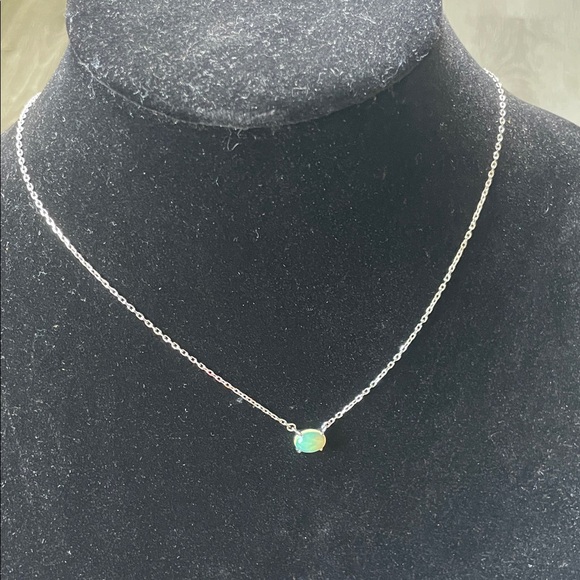 JCL Jewelry - Opal & 925 Silver Necklace